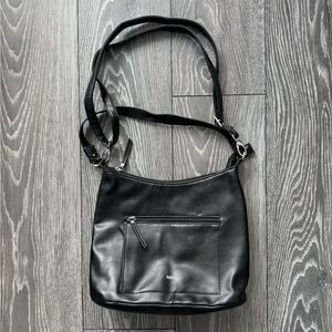 Roots Leather Crossbody Handbag